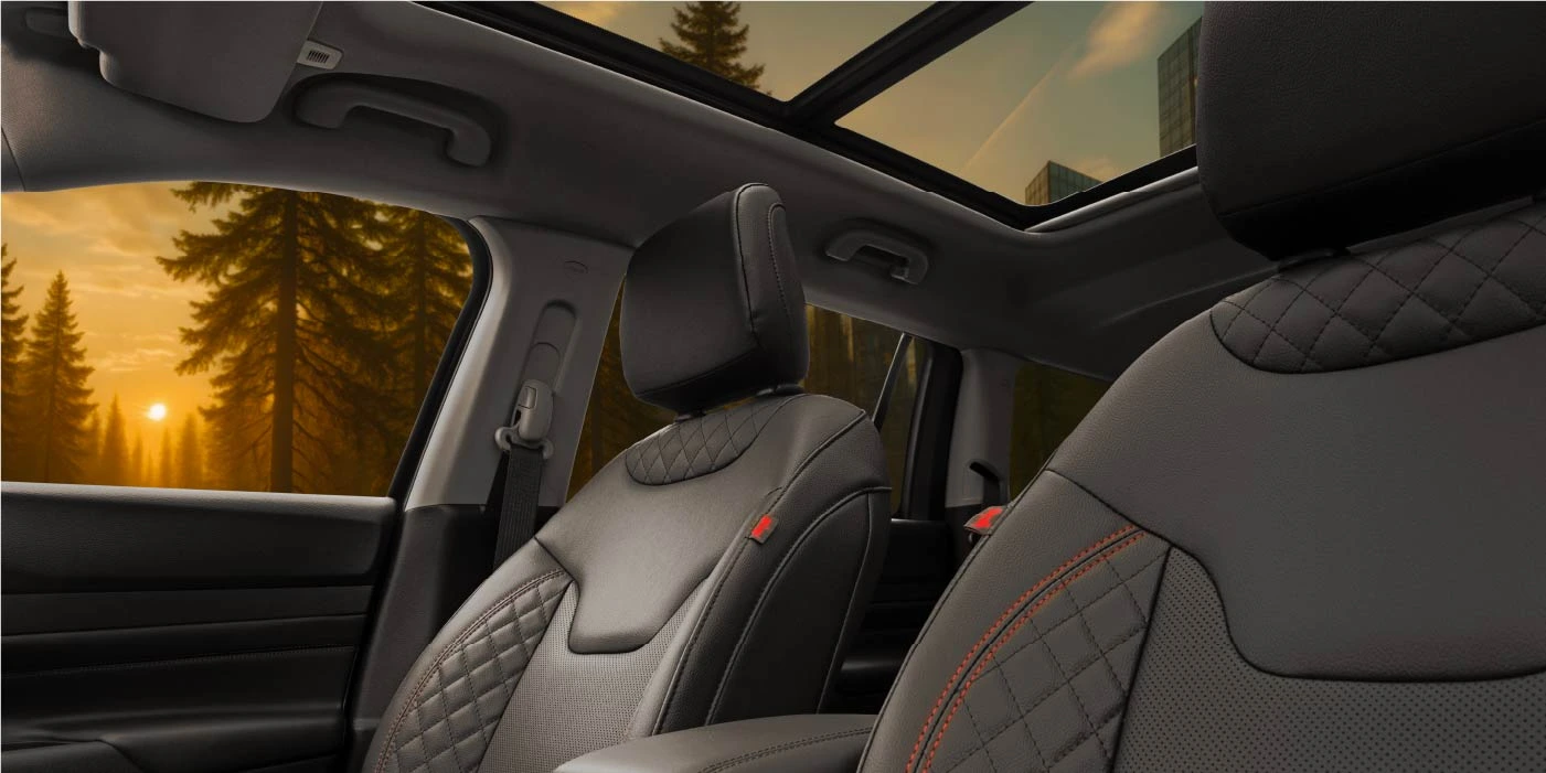 Stylised Techno Leather Seats
